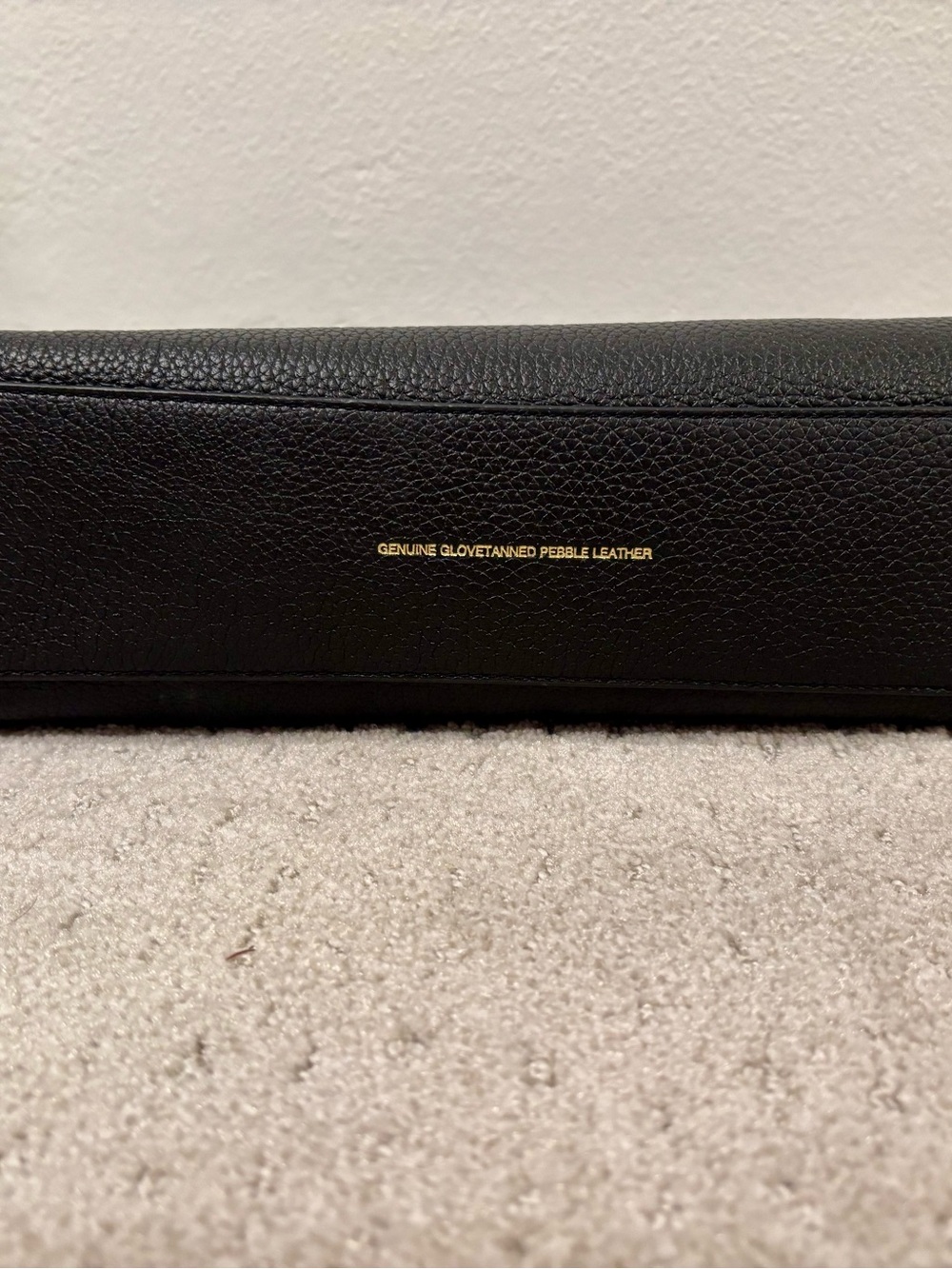 Coach Black Pebbled Leather Brief Tote with Logo Tag - Picture 7 of 9